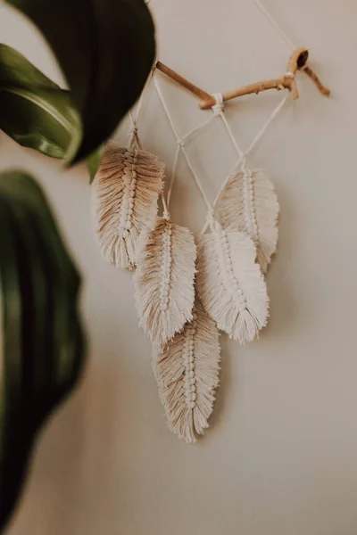 Macrame Products Boho Decor Wall Hand Made — Stock Photo, Image