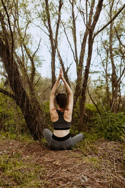 Yoga in nature, health woman. Concept of healthy lifestyle and relaxation