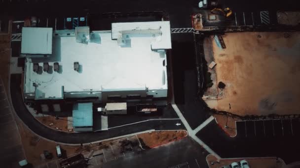 İnşaat alanının havadan görüntüsü — Stok video