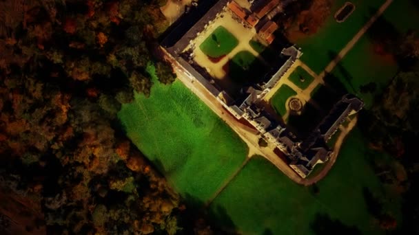 Franch kastély Chateau De Clermont — Stock videók