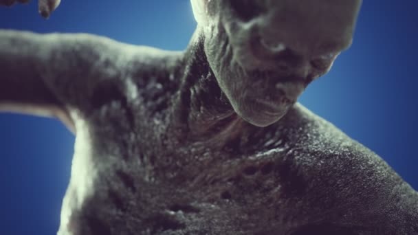 可怕的可怕僵尸人 — 图库视频影像