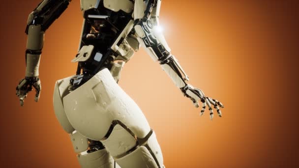 Robot féminin humanoïde futuriste dans le concept de l'avenir 