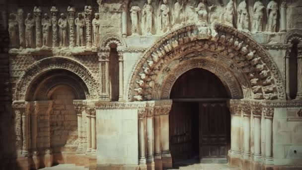 Entrance door of Cathedral — Stock Video