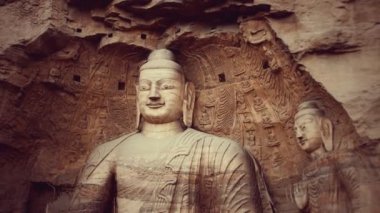Yungang mağaralarının Buda Taşı oyması
