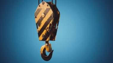 Eski metal vinç kancası