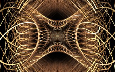 Gösterişli simetrik şekil, duvar kağıdı