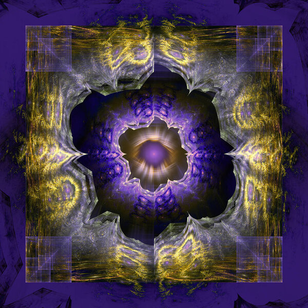 Blue eye fractal fantasy