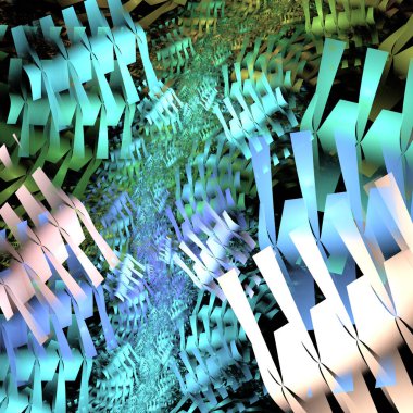 Süslü açık mavi soyutlama