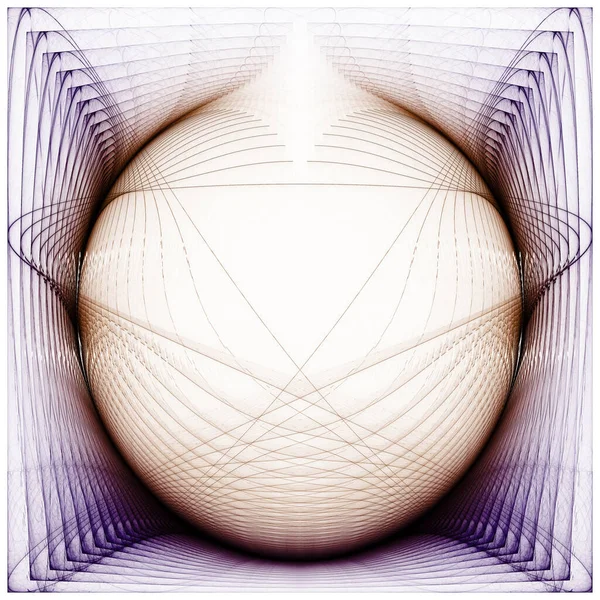 几何球面对称物体 — 图库照片