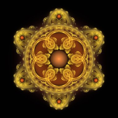 Fraktal sanat ilham verici mandala