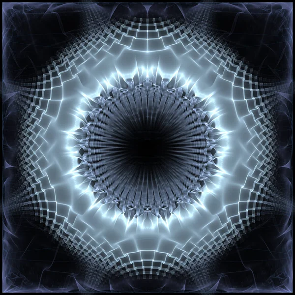Kıvrımlı Fraktal Geometrik Şekil — Stok fotoğraf