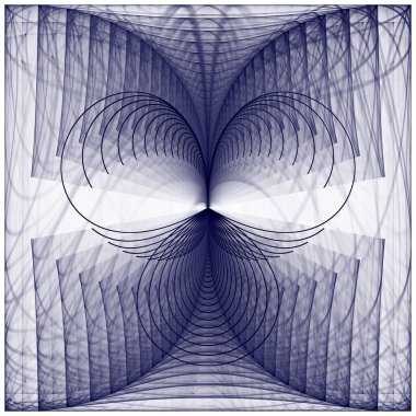 Simetrik modern dijital şekil