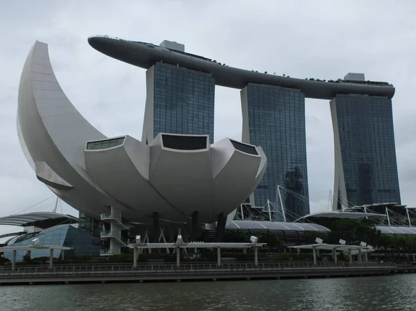 Ciudad Singapur Singapur Enero 2018 Marina Bay Sands Resort Día —  Fotos de Stock