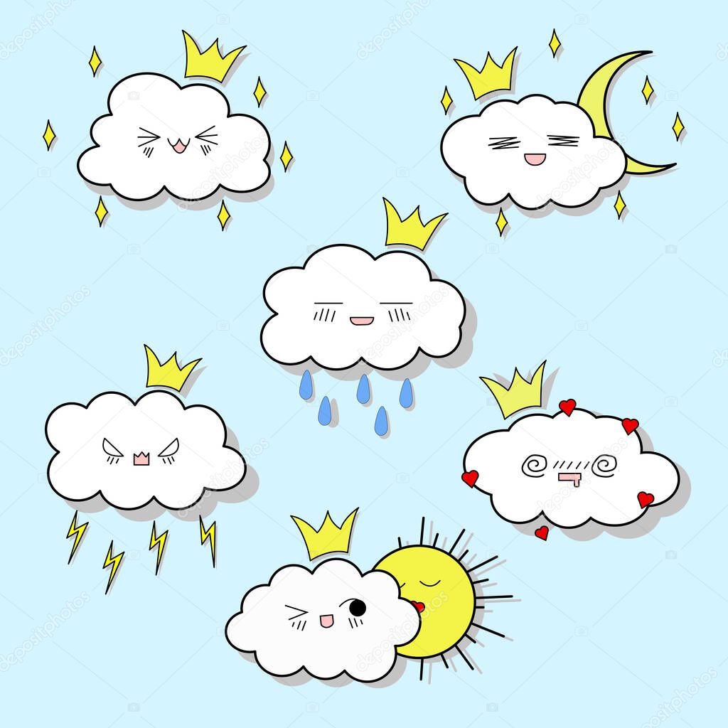 Cute cloud illustration