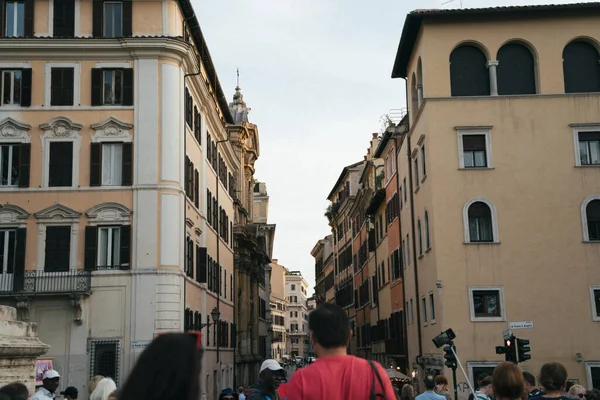 Rom Italien Oktober 2020 Gatuvy Över Turistiska Rom — Stockfoto