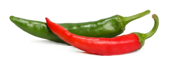 Chilli Pepř Izolované Bílém Pozadí — Stock fotografie