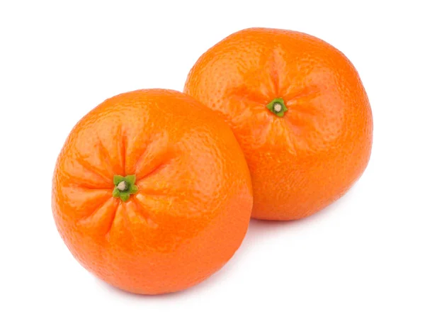 Fehér Alapon Izolált Mandarin — Stock Fotó