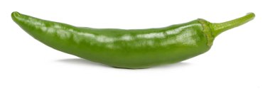 Kırmızı biber beyaz arkaplanda izole edildi.