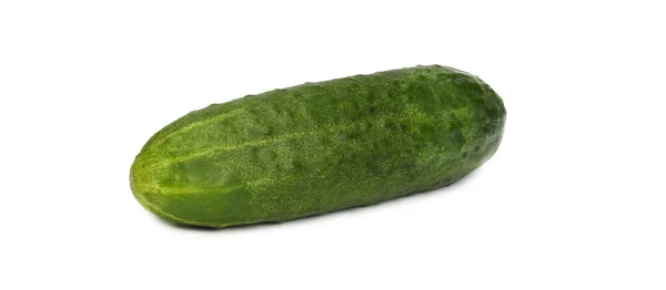 Green Cucumber Isolated White Background — Stock Photo, Image