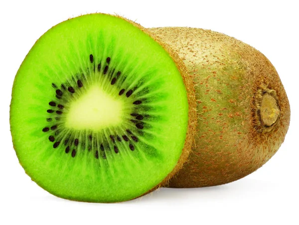 Kiwi Fructe Izolate Fundal Alb — Fotografie, imagine de stoc