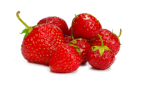 Strawberry Diisolasi Pada Latar Belakang Putih — Stok Foto