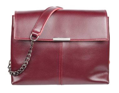 Kadın çantası beyaz arkaplanda izole edilmiş