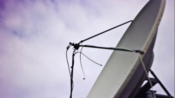 Satellite Dish Time Lapse — Stock Video