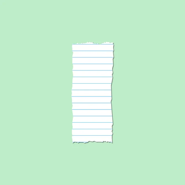 Roztrhaný prázdný papír zrnité papírové proužky přilepený — Stockový vektor