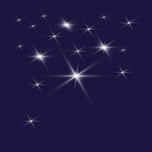 Kıvılcımlar özel bir ışıkla parlar. Vektör ışıldıyor. Düğün soyut deseni. Parlak yıldız..