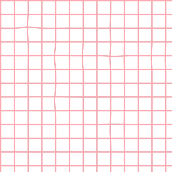 Muster mit handgezeichneten Linien Zelle rosa kreative Kunst, modernes Design-Konzept — Stockvektor
