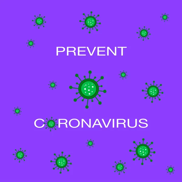 Corona Virus Goed voor template achtergrond, banner, poster — Stockvector