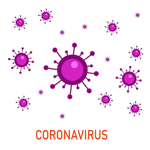 Corona Virus Bueno para el fondo de la plantilla, bandera, cartel — Archivo Imágenes Vectoriales