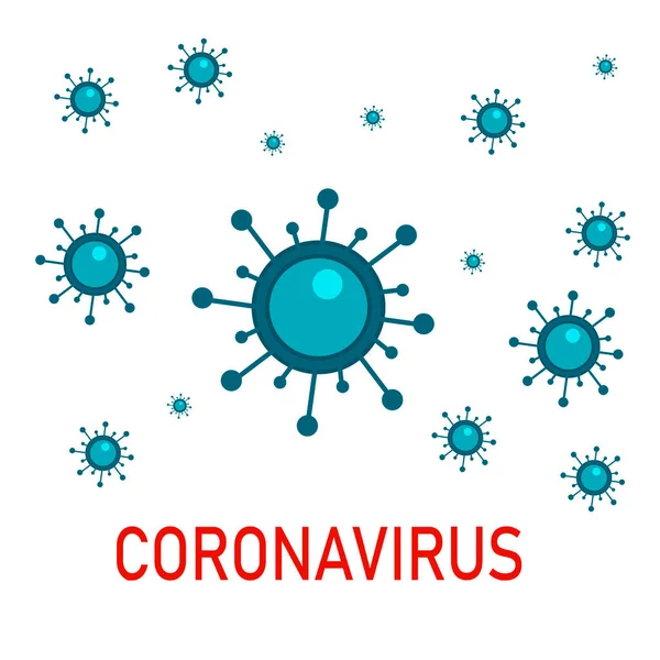 Corona Virus Buono per sfondo modello, banner, poster — Vettoriale Stock