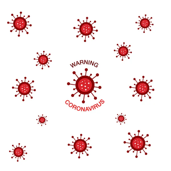 Corona Virüsü şablon arka planı, afiş, poster için iyidir