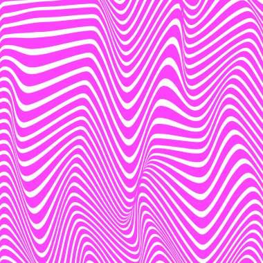 Dalgalı çizgili desen. Soyut moda mavi ve beyaz dalga tasarımı