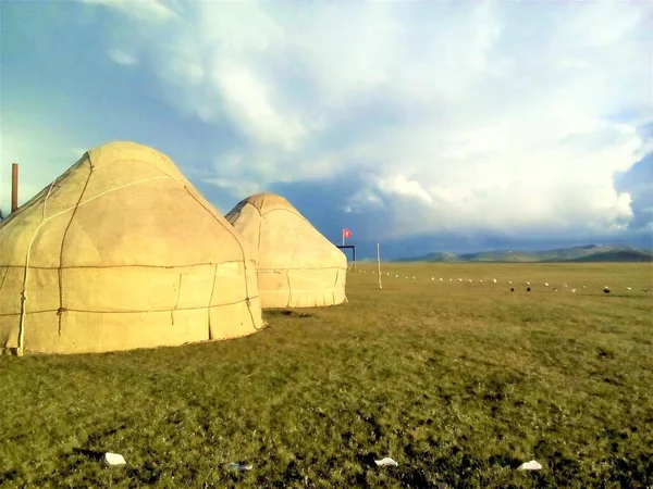 Kirguistán Son Kul Yurt Imagen de stock