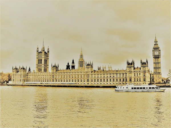ロンドンの国会議事堂は — ストック写真