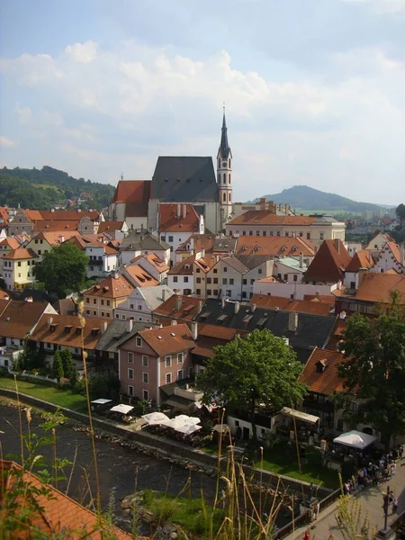 Cesky Krumlov Dél Csehországban — Stock Fotó