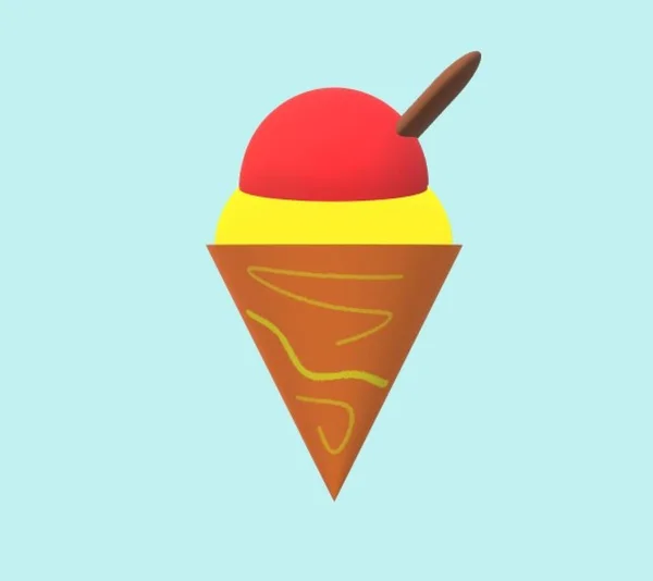 Cold Ice Cream Cone — Stock Photo, Image