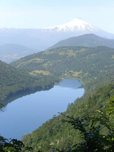 火山自然湖 高山火山 — 图库照片