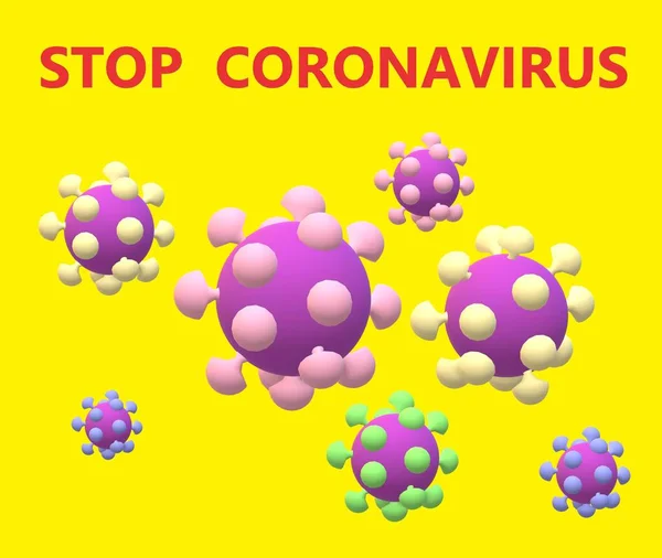 Coronavirus Stoppen Gesundheitswelt — Stockfoto