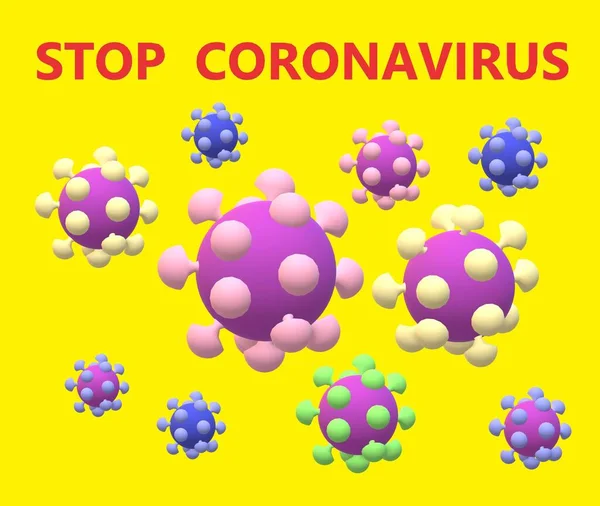 Hentikan Dunia Kesehatan Coronavirus — Stok Foto