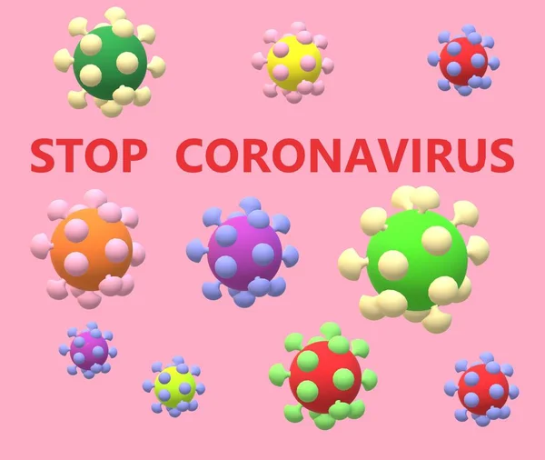 Coronavirus Stoppen Gesundheitswelt — Stockfoto