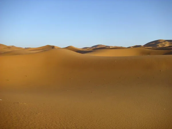 Έρημος Ερημότοπος Και Αμμόλοφος Sahara — Φωτογραφία Αρχείου