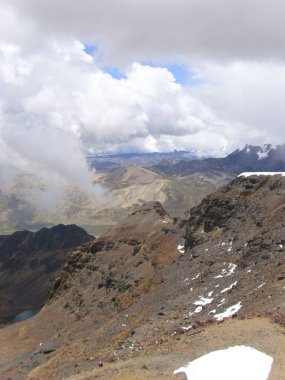 dağ bulutları göl tepeleri gökyüzü