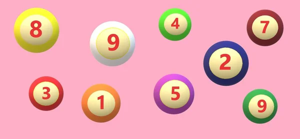 Αριθμούς Lotto Πισίνα Μπιλιάρδο Λοταρία Σνούκερ — Φωτογραφία Αρχείου