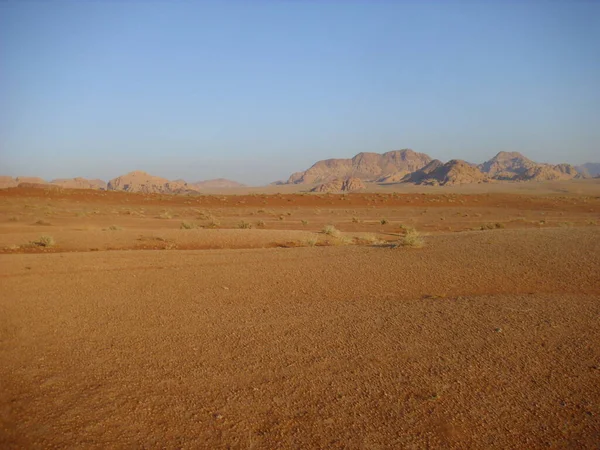 Deserto Tabela Montanhas Areia Deserto — Fotografia de Stock