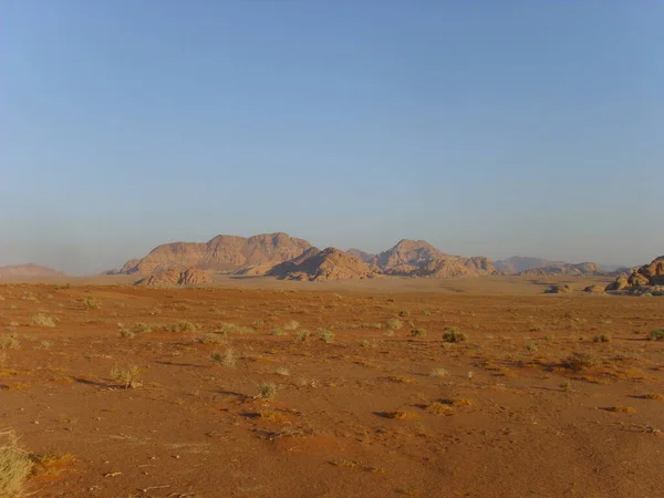 Deserto Tabela Montanhas Areia Deserto — Fotografia de Stock