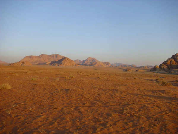 Deserto Tabela Montanhas Areia Deserto — Fotografia de Stock