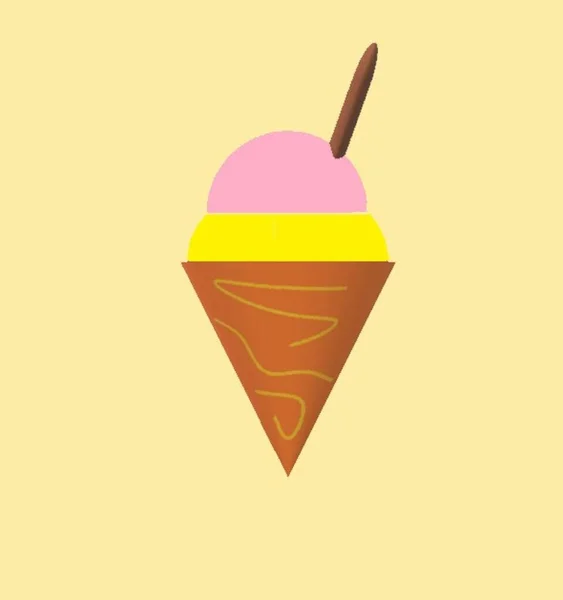コーンのアイスクリーム — ストック写真